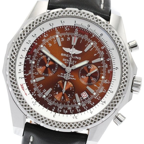 BREITLING Bentley Motors A25362 Chronograph Brown Dial Automatic Men's_888699 - Picture 1 of 7